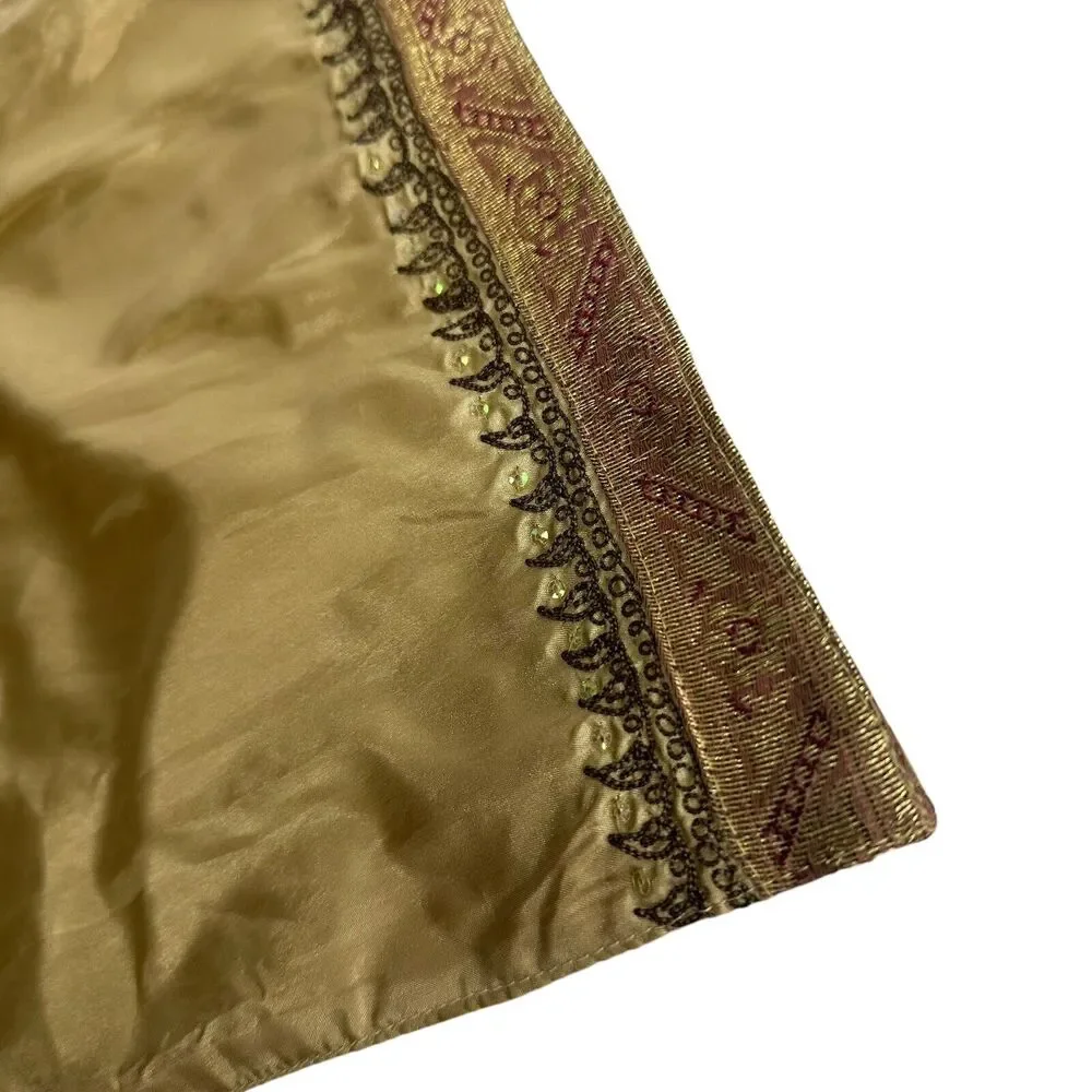 milli home marsha cutler gold beaded placemats set of 2